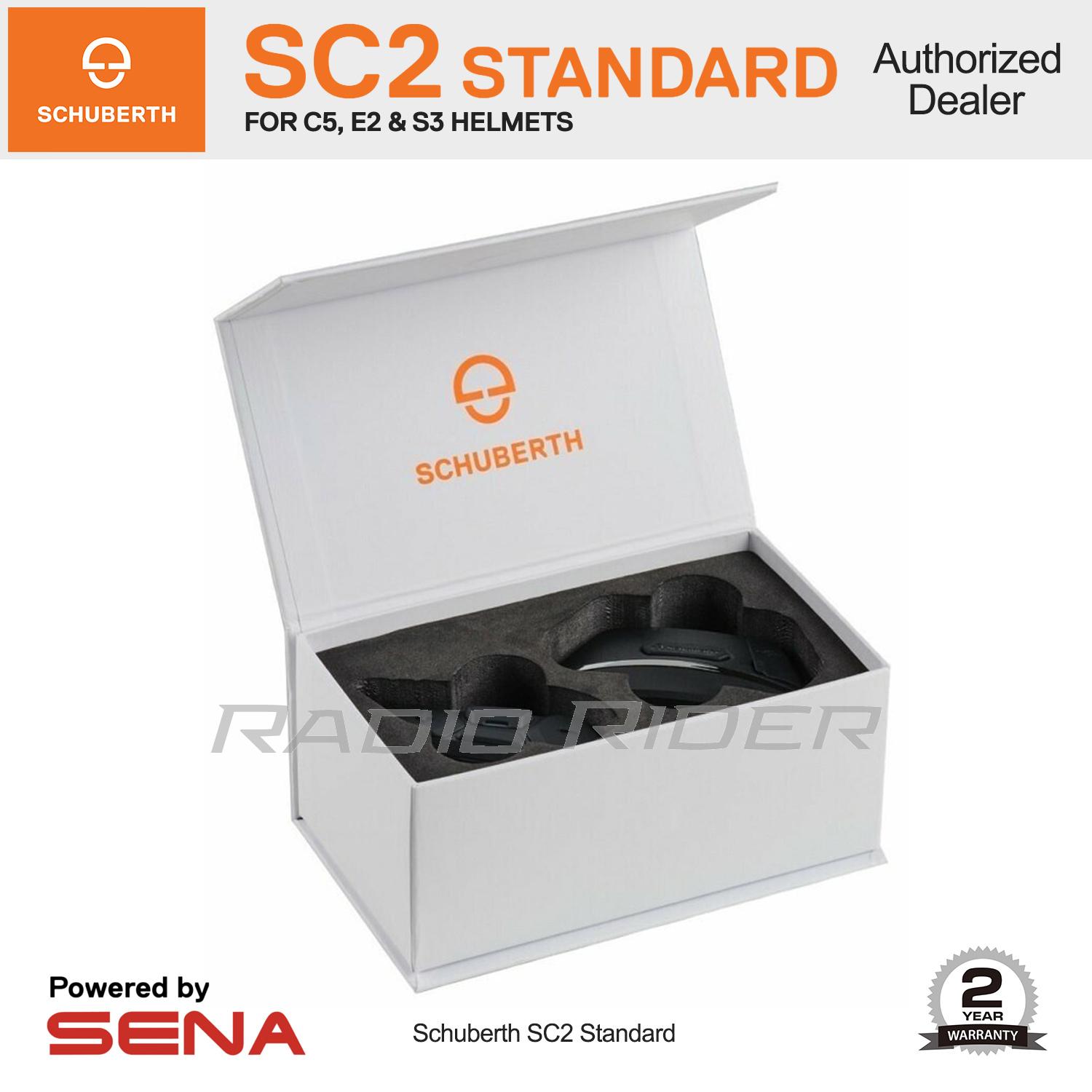NEW Schuberth SC2 Standard: Powers Preinstalled Headset in C5 Helmet (Powered by Sena)